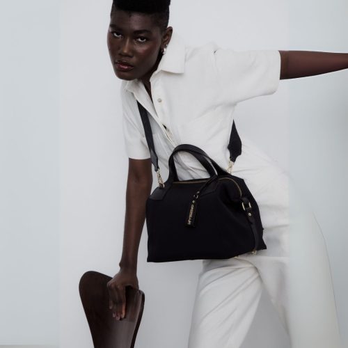 Bolsa Tote Nylon Preto | CR-691