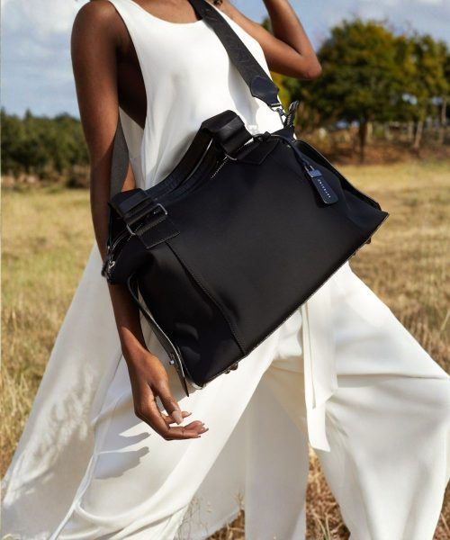 Bolsa Tote Grande Nylon | CR-1161 - Preta