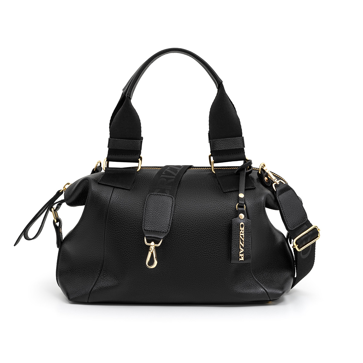 bolsa-de-couro-alça-ombro-cr-1155- preto