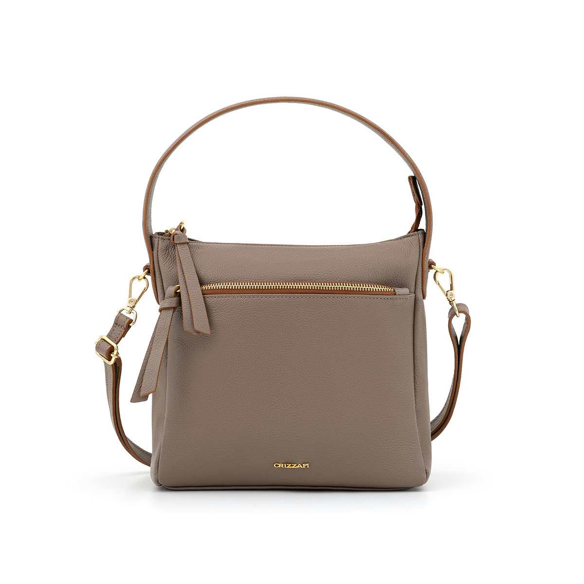 bolsa-de-couro-bolso externo-hobo bag-taupe-cr-632-crizzapi