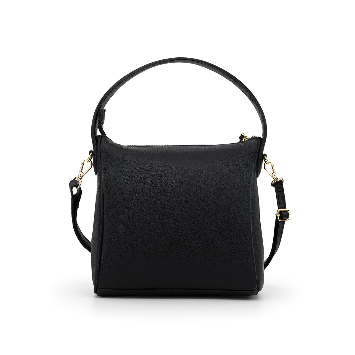 bolsa-de-couro-macio-preto-hobo bag-cr-632- costas