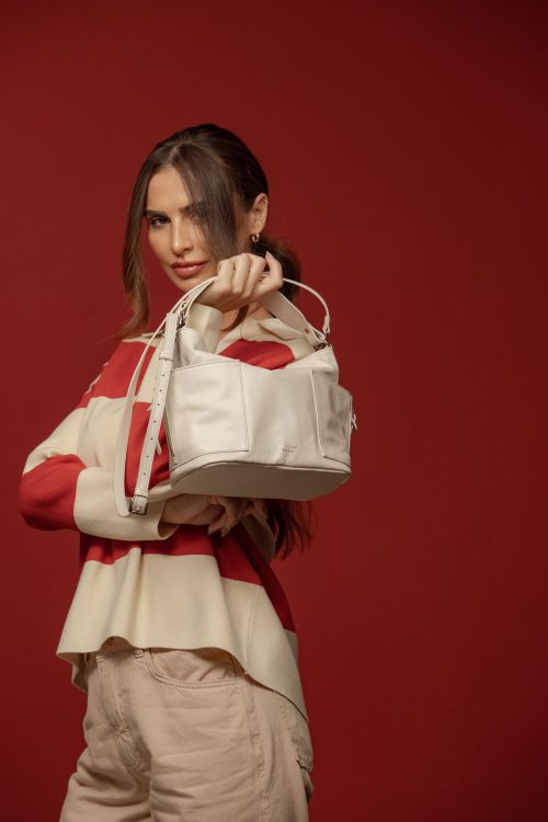 Bolsa Tiracolo Com Alça Antebraço | CR-928 - Off White