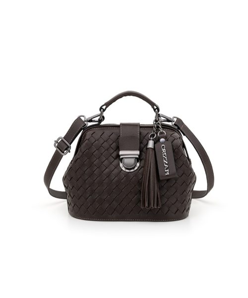Doctor's Bag Tiracolo Tresse Manual | CR-708 - Dark Brown