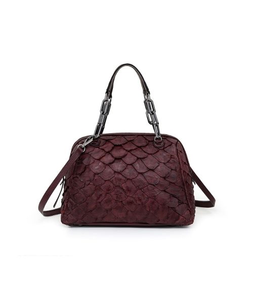 Bolsa Tiracolo Pirarucu Legítimo | CR-833 - Bordô