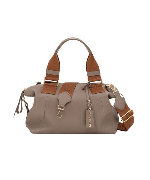 Bolsa Tote Média Alça Ombro Couro | CR-1155 - Taupe