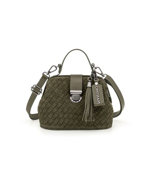 Doctor's Bag Tiracolo Tresse Manual | CR-708 - Camurça Verde Musgo