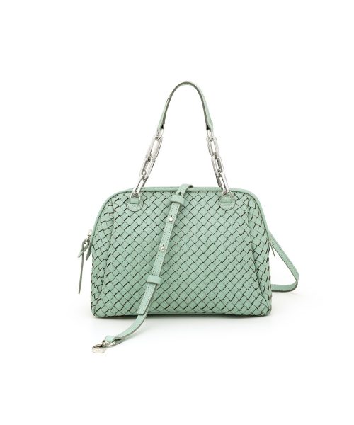 Bolsa Tiracolo Tressê Manual De Couro Legítimo | CR-833 - Verde Candy