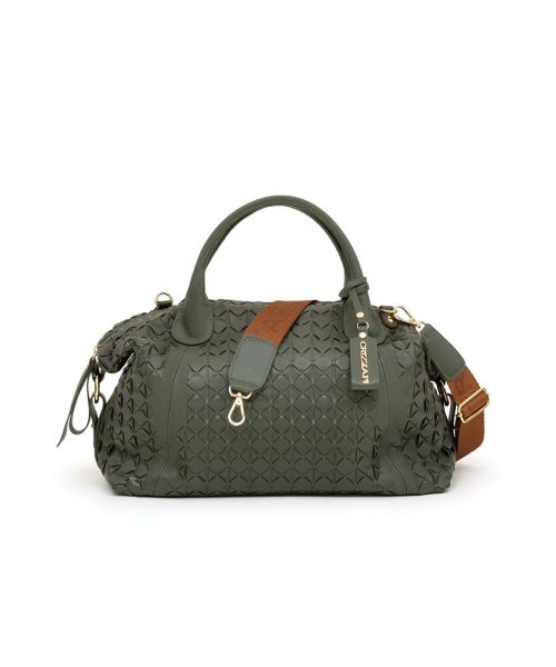 Bolsa Tote Tressê Manual Couro | CR-231 - Verde