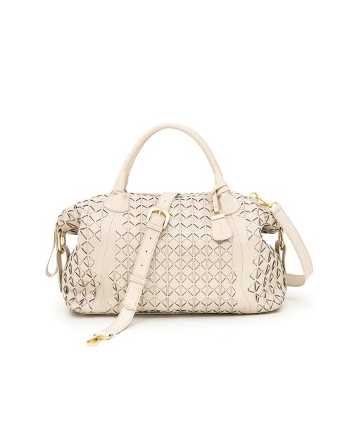 Bolsa Tote Tressê Manual Couro | CR-231 - Off White