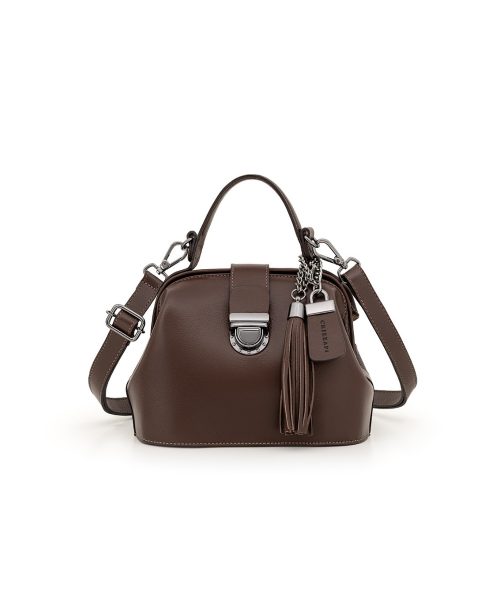 Doctor’s Bag Tiracolo Couro | CR-708 – Dark Brown Liso