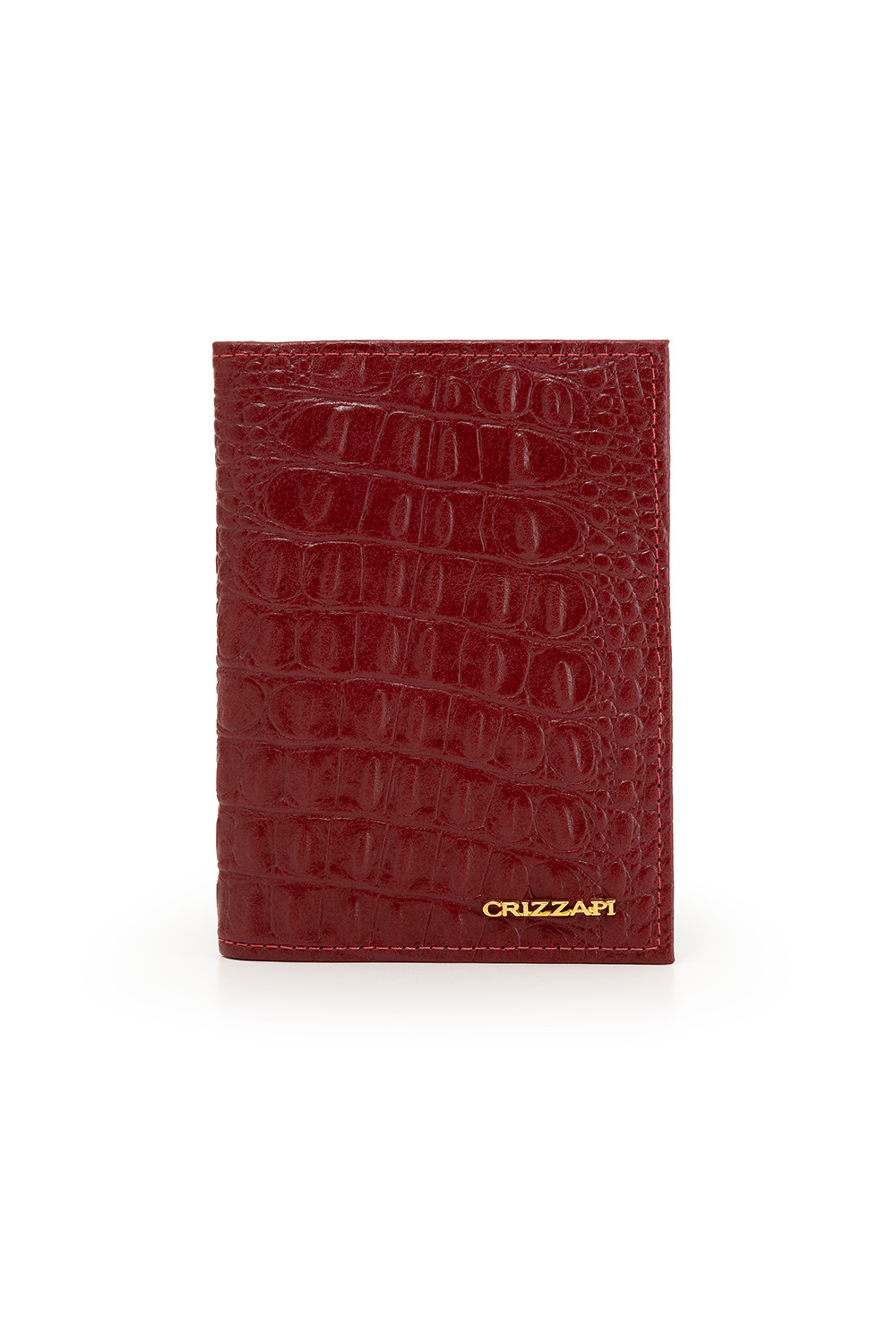 carteira-porta-passaporte-cartões-crizzapi-croco-vermelho